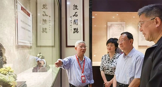 全國人大教科文衛(wèi)委員會(huì)主任委員雒樹剛率調(diào)研組參觀安特·倪東方藝術(shù)博物館